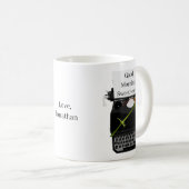 グッドモーニングスウィートアートヴィンテージタイプライター コーヒーマグカップ (正面右)