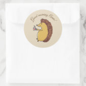 グッドモーニングステッカー ラウンドシール (バッグ)