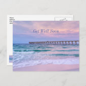 グッドモーニングナバラビーチピア近く良くなる ポストカード (正面/裏面)