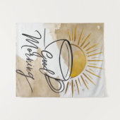 グッドモーニングハガキ タペストリー (正面(横))