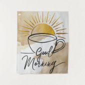 グッドモーニングハガキ タペストリー (正面)