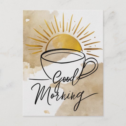 グッドモーニングハガキ ポストカード (正面)