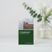 グッドモーニングハト – Dark Green 名刺 (スタンド正面)