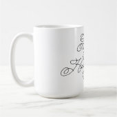 グッドモーニングハンサムかわいいボーイフレンド愛引用文 コーヒーマグカップ (左)