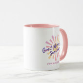 グッドモーニングパーソナライズされたサンシャインキッズパステル マグカップ (正面右)