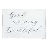 グッドモーニングビューティフルグッドモーニングハンサム 枕カバー (正面左)