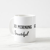 グッドモーニングビューティフルコーヒーマグ コーヒーマグカップ (正面左)