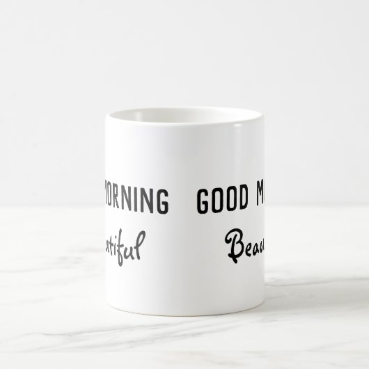 グッドモーニングビューティフルコーヒーマグ コーヒーマグカップ (中央)