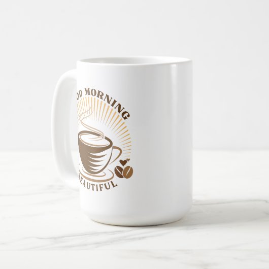 グッドモーニングビューティフル コーヒーマグカップ (正面左)