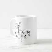 グッドモーニングビューティフル コーヒーマグカップ (正面左)