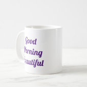 グッドモーニングビューティフル コーヒーマグカップ (正面左)
