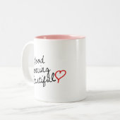 グッドモーニングビューティフル! ツートーンマグカップ (正面左)