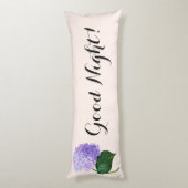 グッドモーニングピンクアジサイ抱き枕 ボディピロー (裏面 (縦))