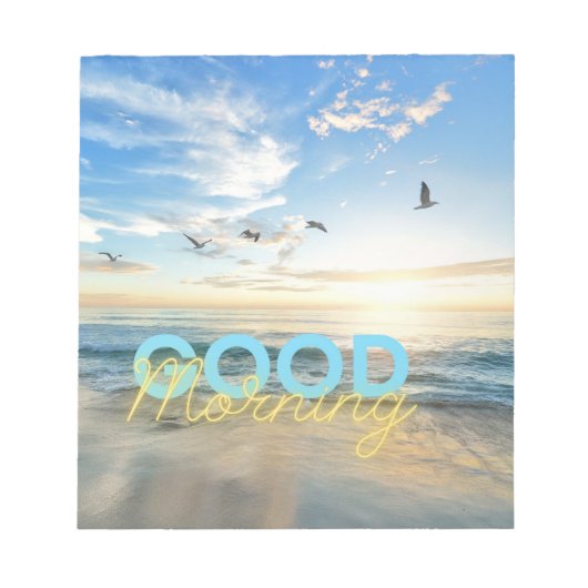 グッドモーニングブルースカイ ノートパッド (正面)