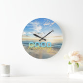 グッドモーニングブルースカイ ラージ壁時計 (ホーム)