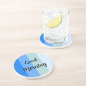 グッドモーニングブルーストライプの コースター (側面)