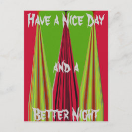 グッドモーニングポストカード水平テンプレート ポストカード