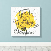 グッドモーニングマイサンシャイン キャンバスプリント (インサイチュ (ウッドフロア))
