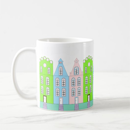 グッドモーニングヨーロッパの美学エレガント コーヒーマグカップ (左)