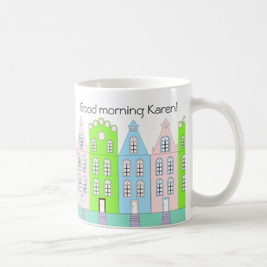 グッドモーニングヨーロッパの美学エレガント コーヒーマグカップ (右)