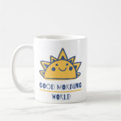 グッドモーニングワールド コーヒーマグカップ (左)