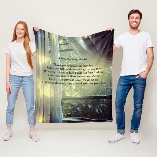 グッドモーニングワールド フリースブランケット (インサイチュ)