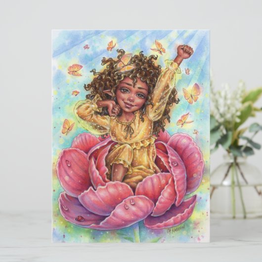 グッドモーニング妖精アートカードフラワーガーデン (スタンド正面)