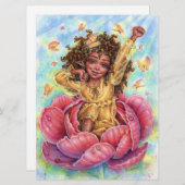 グッドモーニング妖精アートカードフラワーガーデン (正面/裏面)