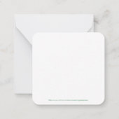 グッドモーニング妻ワインボトル(グラス付) ノートカード (裏面)