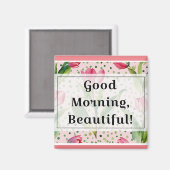 「グッドモーニング美しい」磁石 マグネット (正面/裏面)