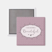 グッドモーニング美感動的しい マグネット (正面/裏面)