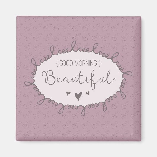 グッドモーニング美感動的しい マグネット (正面)