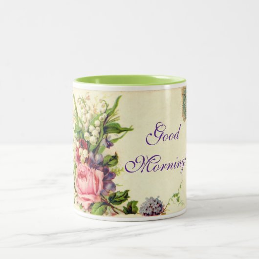 グッドモーニング葉書マグ ツートーンマグカップ (中央)