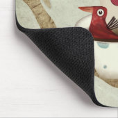 グッドモーニング醜い虫淡い色の色効果 マウスパッド (コーナー)