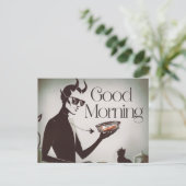 グッドモーニング食べ物を与えデビルツナフィン ポストカード (スタンド正面)