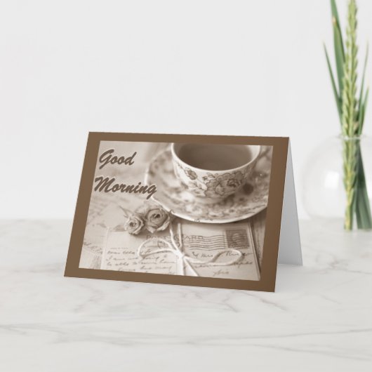 グッドモーニング&グッドデイ*誕生日!* カード (正面)