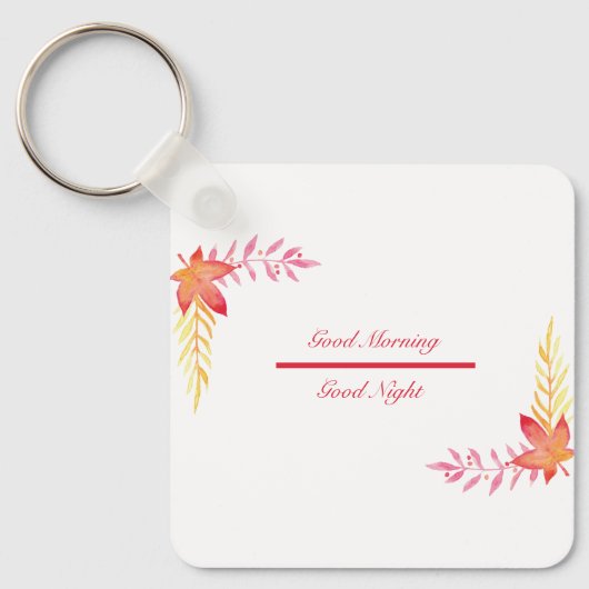 グッドモーニング&グッドナイトキーチェーン キーホルダー (正面)