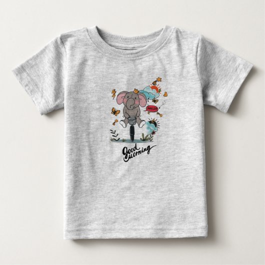 グッドモーニングTシャツ ベビーTシャツ (正面)