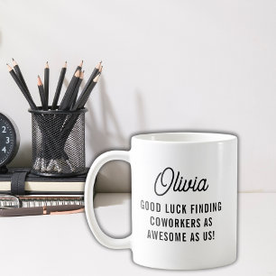 グッドラックおもしろいユーモアさよなら同僚マグカップ コーヒーマグカップ