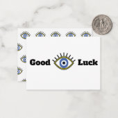 グッドラックギリシャの青い目のタリスマン ノートカード (正面/裏面インサイチュ)