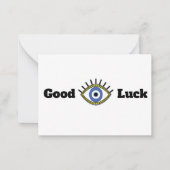 グッドラックギリシャの青い目のタリスマン ノートカード (正面)