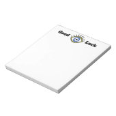 グッドラックギリシャの青い目のタリスマン ノートパッド (回転)