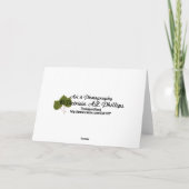 グッドラックグリーンクリンクルシュレッダー紙抽象芸術 カード (裏面)