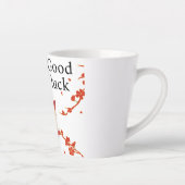 グッドラックコイ魚と桜 | エレガント日本の カフェラテマグ (右)