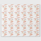 グッドラックコイ魚と桜 | エレガント日本の ラッピングペーパー (フラット)