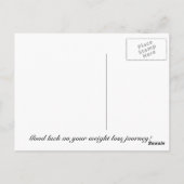 グッドラックダイエット減量クラブ成功 ポストカード (裏面)