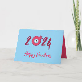 グッドラックチャームザクロ – ハッピーニューイヤー シーズンカード