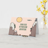 グッドラックニューアドベンチャー旅行漫画 カード (黄色い花)