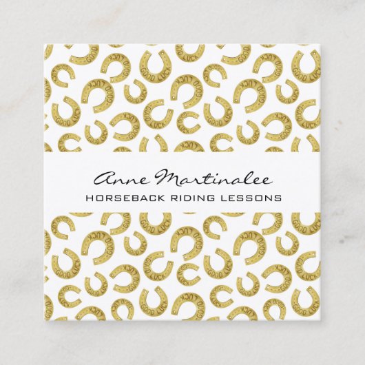 グッドラックホースショーズスクエア名刺 スクエア名刺 (正面)