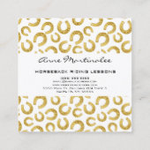 グッドラックホースショーズスクエア名刺 スクエア名刺 (裏面)